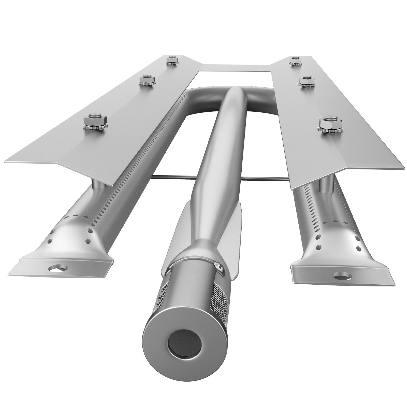 VEVOR Replacement U Burner, Stainless-Steel Grill Burners, 3 Packs BBQ Burners Replacement, Grill Burner Replacement w/ 21.7" Length Barbecue Replacement Parts w/ Evenly Burning for Premium Gas Grills