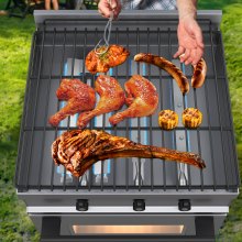 VEVOR BBQ Burners Replacement, Stainless Steel Burner Grill Part Kit, 3 Packs BBQ Burners Replacement, Grill Burner Replacement w/ Air Flap Barbecue Replacement Parts w/ Evenly Burning for Gas Grills