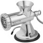 VEVOR manual meat grinder stainless steel with suction base and hand crank for home use.