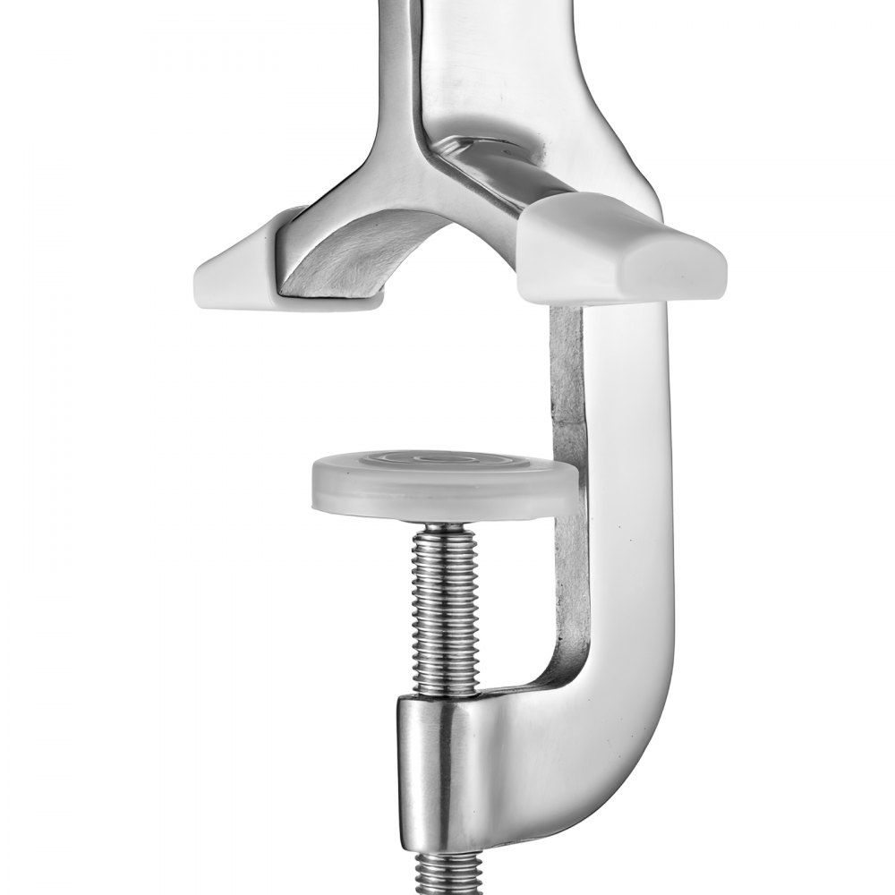 VEVOR Manual Meat Grinder, 304 Stainless Steel Hand Meat Grinder with Steel Table Clamp, Meat Mincer Sausage Maker & 2 Cutting Plates, Cookie Attachment, Sausage Tube for Beef Pepper Mushroom Cookie