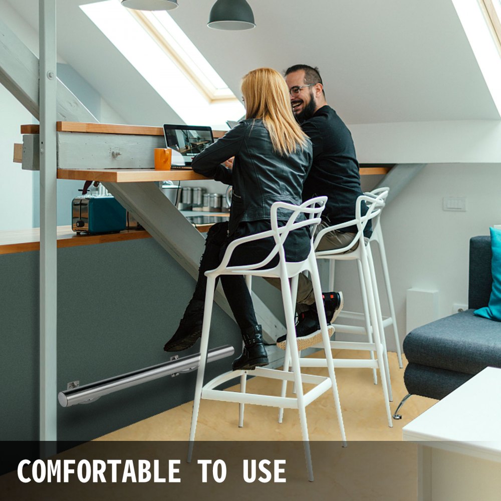 Bar Foot Rail Kit, Bar Mount Foot Rail Kit, 2FT, Bar Foot Rail with 2" OD Tubing