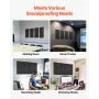 VEVOR 4 PCS Acoustic Panels, 5cm Thick 60 x 30 cm Fiberglass Sound Absorbing Panels, Self-adhesive Soundproof Wall Boards, for Studios, Office, Home Theater,Meeting Room, Black