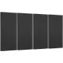 VEVOR 4 PCS Acoustic Panels, 2 inch Thick 23.6 x 11.8 inch Fiberglass Sound Absorbing Panels, Self-adhesive Soundproof Wall Boards, for Studios, Office, Home Theater,Meeting Room, Black