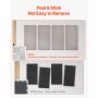 VEVOR 4 PCS Acoustic Wall Panels 2 in Thick 23.6 x 11.8 in Self-adhesive Camel