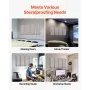 VEVOR 4 PCS Acoustic Panels, 5cm Thick 60 x 30 cm Fiberglass Sound Absorbing Panels, Self-adhesive Soundproof Wall Boards, for Studios, Office, Home Theater,Meeting Room, Camel