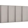 VEVOR 4 PCS Acoustic Panels, 2 inch Thick 23.6 x 11.8 inch Fiberglass Sound Absorbing Panels, Self-adhesive Soundproof Wall Boards, for Studios, Office, Home Theater,Meeting Room, Camel
