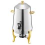 VEVOR Stainless Steel Beverage Dispenser, 13L Drink Dispenser  with Alcohol Burner, Hot & Cold Drink Dispensers with Spigot for Coffee Tea Hot Water, Ideal for Restaurants, Hotels, Parties
