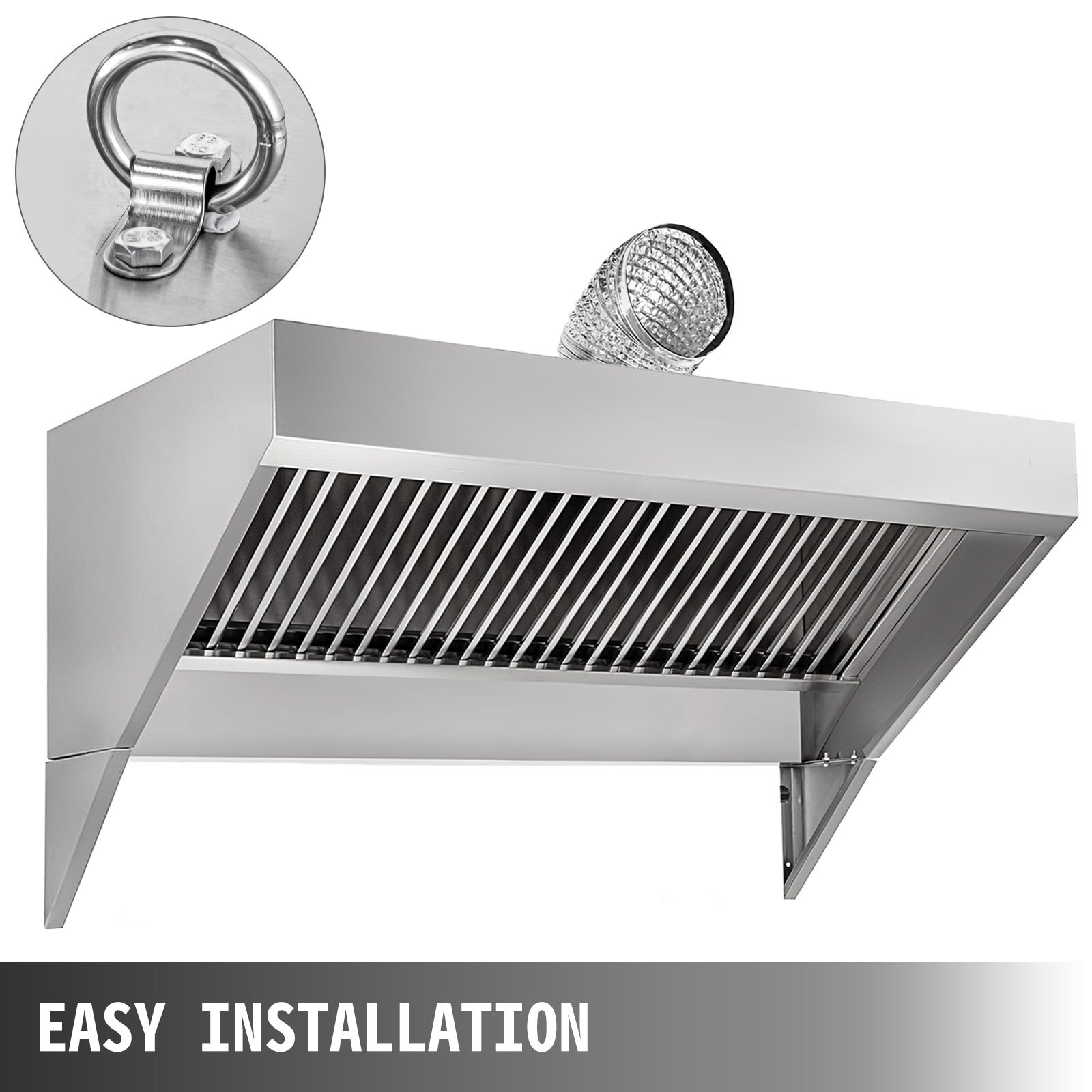 Concession Hood Exhaust, Food Truck Hood Exhaust, 6FT Long, Concession Vent Hood