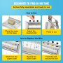 VEVOR Multi Soap Cutter Tvåltillverkning Loaf Cutter skär 1-15 barer justerbara trådar