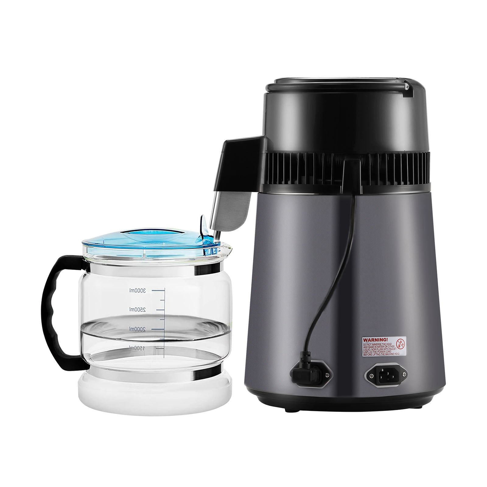VEVOR 4L Water Distiller Purifier Machine Countertop Stainless Steel Interior