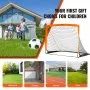 VEVOR Portable Soccer Goal, 1.2x0.9M Kids Backyard Soccer Net, Foldable Pop Up Practice Soccer Net, Mini Youth Training Soccer Goal Set, All-Weather Indoor Outdoor Soccer Goals with Carry Bag, 1 Pack