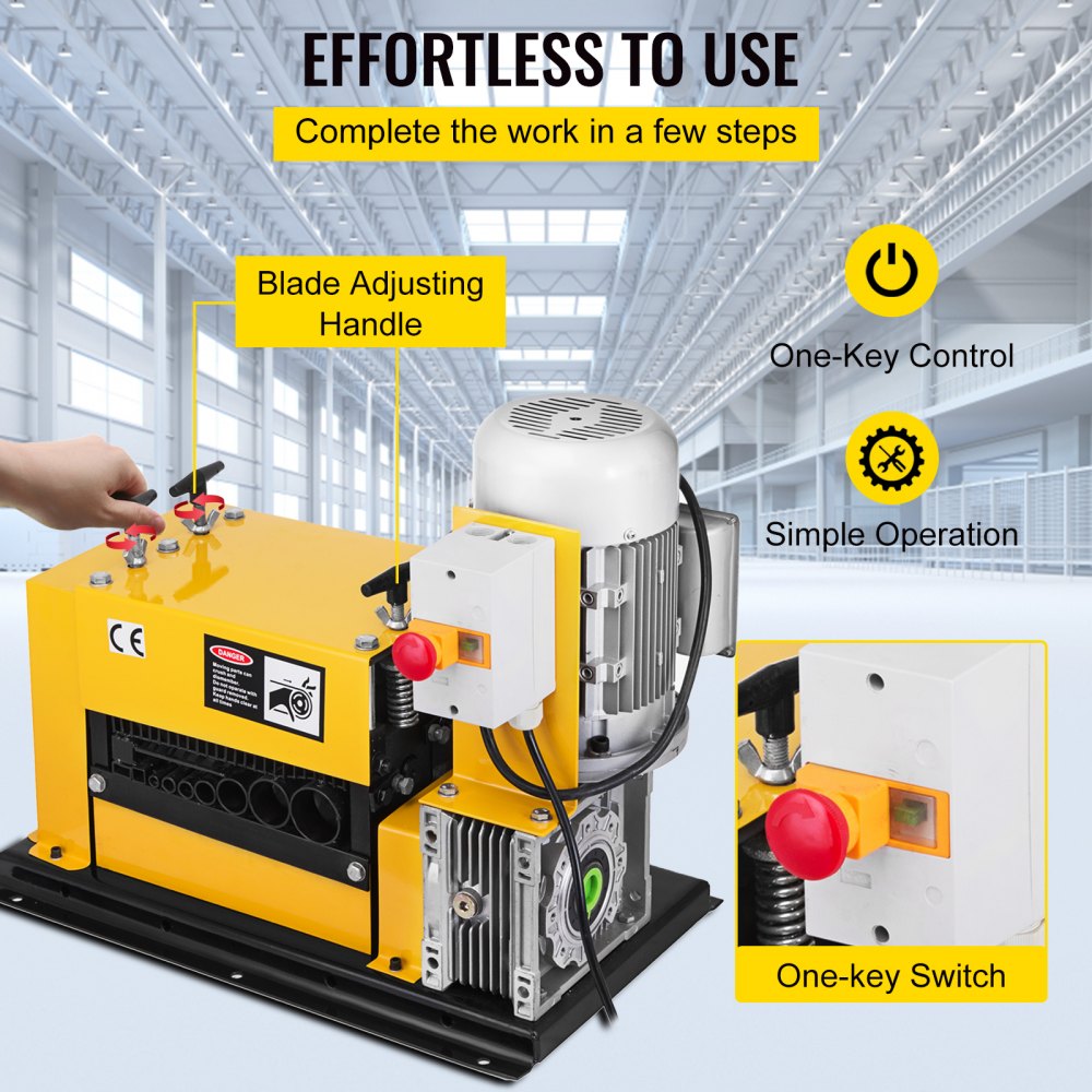 VEVOR Electric Wire Stripping Machine Portable Scrap Cable for Copper Recycling