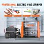 VEVOR Automatic Wire Stripping Machine, 0.06''-0.98'' Electric Motorized Cable Stripper, 60 W, Wire Peeler with Visible Stripping Depth Reference, 6 Round & 1 Flat Channels for Scrap Copper Recycling