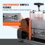 VEVOR Automatic Wire Stripping Machine, 1.5-25 mm Electric Motorized Cable Stripper, 60 W, Wire Peeler with Visible Stripping Depth Reference, 6 Round & 1 Flat Channels for Scrap Copper Recycling