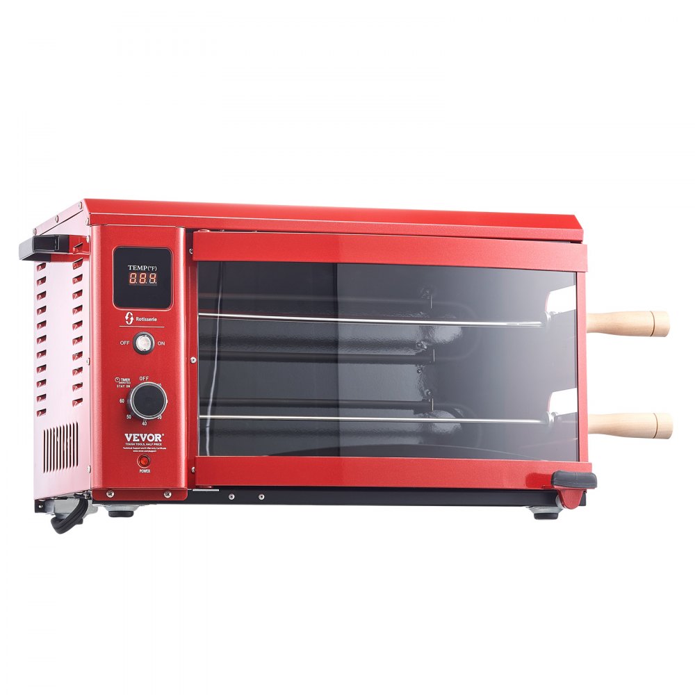 VEVOR Shawarma Grill Machine, 2 Strings of Barbecue Capacity, Chicken Shawarma Cooker Machine, Electric Broiler Gyro Rotisserie Oven Doner Kebab Machine, for Home Restaurant Kitchen Parties