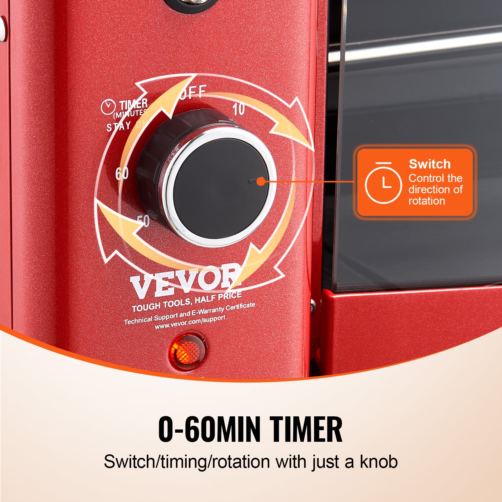 VEVOR Shawarma Grill Machine, 2 Strings of Barbecue Capacity, Chicken Shawarma Cooker Machine, Electric Broiler Gyro Rotisserie Oven Doner Kebab Machine, for Home Restaurant Kitchen Parties