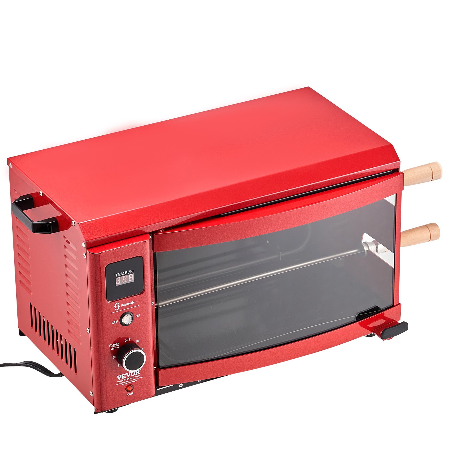 VEVOR Shawarma Grill Machine, 2 Strings of Barbecue Capacity, Chicken Shawarma Cooker Machine, Electric Broiler Gyro Rotisserie Oven Doner Kebab Machine, for Home Restaurant Kitchen Parties