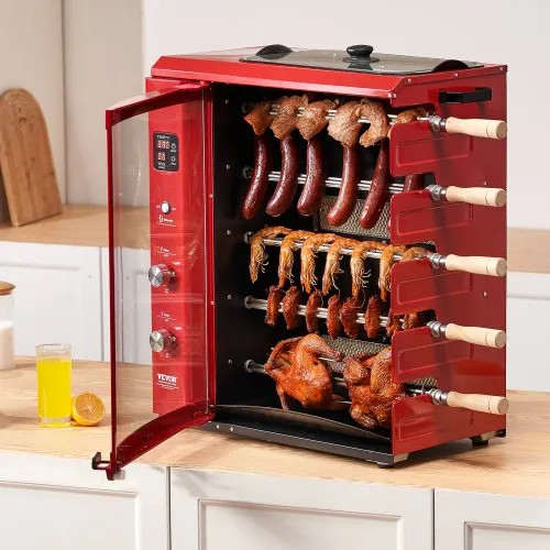 Electric Vertical Rotisserie Shawarma Broiler Kebab Grill Machine Al Pastor Rotating Grill with Temperature Chime,(Patented Product Electric Vertical Rotisserie Shawarma Broiler Kebab Grill Machine Al Pastor Rotating Grill with Temperature Chime,(Patented Product