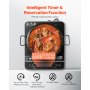 Portable Induction Cooktop 1500W Countertop Burner 9 Temp Levels Hot Plate