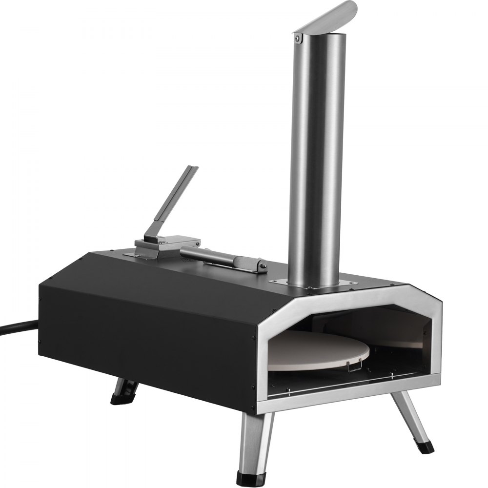 VEVOR 12" Outdoor Pizza Oven Portable Pellet/Gas Pizza Oven Foldable for Camping