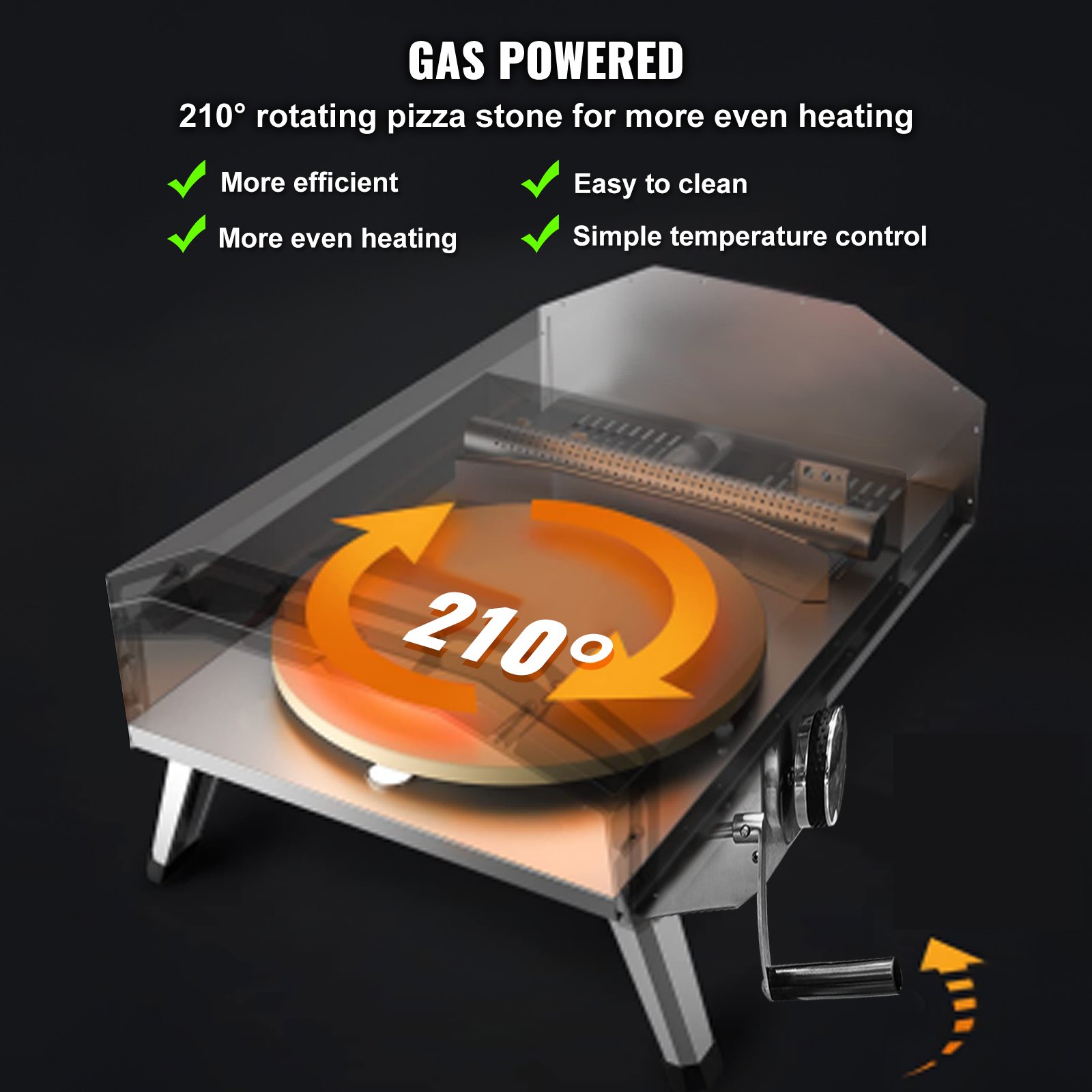 13" Outdoor Pizza Oven Portable Gas Oven Iron Spray Foldable for Camping 13" Outdoor Pizza Oven Portable Gas Oven Iron Spray Foldable for Camping