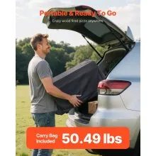 VEVOR Outdoor Pizza Oven, 16 in Propane Gas Pizza Maker, Portable Pizza-Cooker with  Electric Rotation, Thickened Pizza-Stone, Carry Bag, Propane Pizza-Oven for Outside Backyard Patio Camping, Black