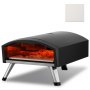 VEVOR Outdoor Pizza Oven, 12" Gas Fired Pizza Maker, Portable Outside Pizza Grill with Thickened Cordierite Pizza Stone, Waterproof Cover, Iron Spray Gas Oven with Foldable Leg for Camping & Backyard