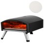 VEVOR 12" Outdoor Pizza Oven Portable Gas Oven Iron Spray Foldable for Camping