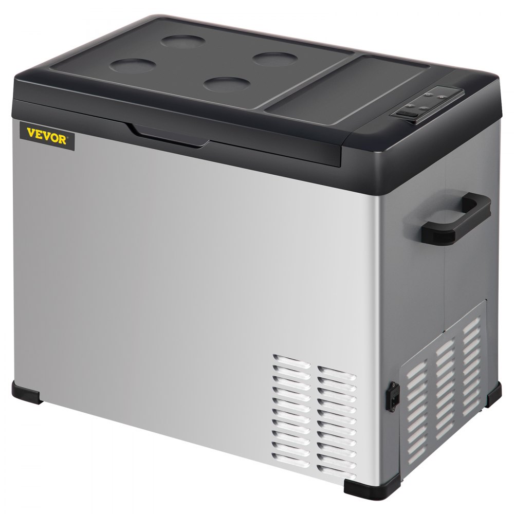 VEVOR Car Refrigerator, 32 Qt, 12v Portable Freezer with Single Zone, 12/24V DC & 110-240V AC Electric Compressor Cooler with -4℉-68℉ Cooling Range, for Car Truck Vehicle RV Boat Outdoor & Home use