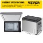 VEVOR Car Refrigerator, 32 Qt, 12v Portable Freezer with Single Zone, 12/24V DC & 110-240V AC Electric Compressor Cooler w/ -4℉-68℉ Cooling Range, for Car Truck Vehicle RV Boat Outdoor & Home use