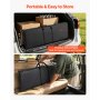 VEVOR Folding Portable Bar Table, 1100 x 390 x 880 mm, with Carry Bag, Storage Shelf, and Detachable Skirt, Quick and Easy Setup, Foldable Mobile Bartending Station for Events, Party, Tradeshow
