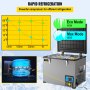 VEVOR Car Refrigerator, 48 Qt, 12v Portable Freezer with Single Zone, 12/24V DC & 110-240V AC Electric Compressor Cooler w/ -4℉-68℉ Cooling Range, for Car Truck Vehicle RV Boat Outdoor & Home use