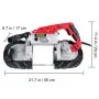 VEVOR Corded Band Saw, 5-Inch Cut Capacity, Variable Speed, Handheld, 10A Motor, for Metal, Wood, Tubing, Pipes, Rebar, Plastic