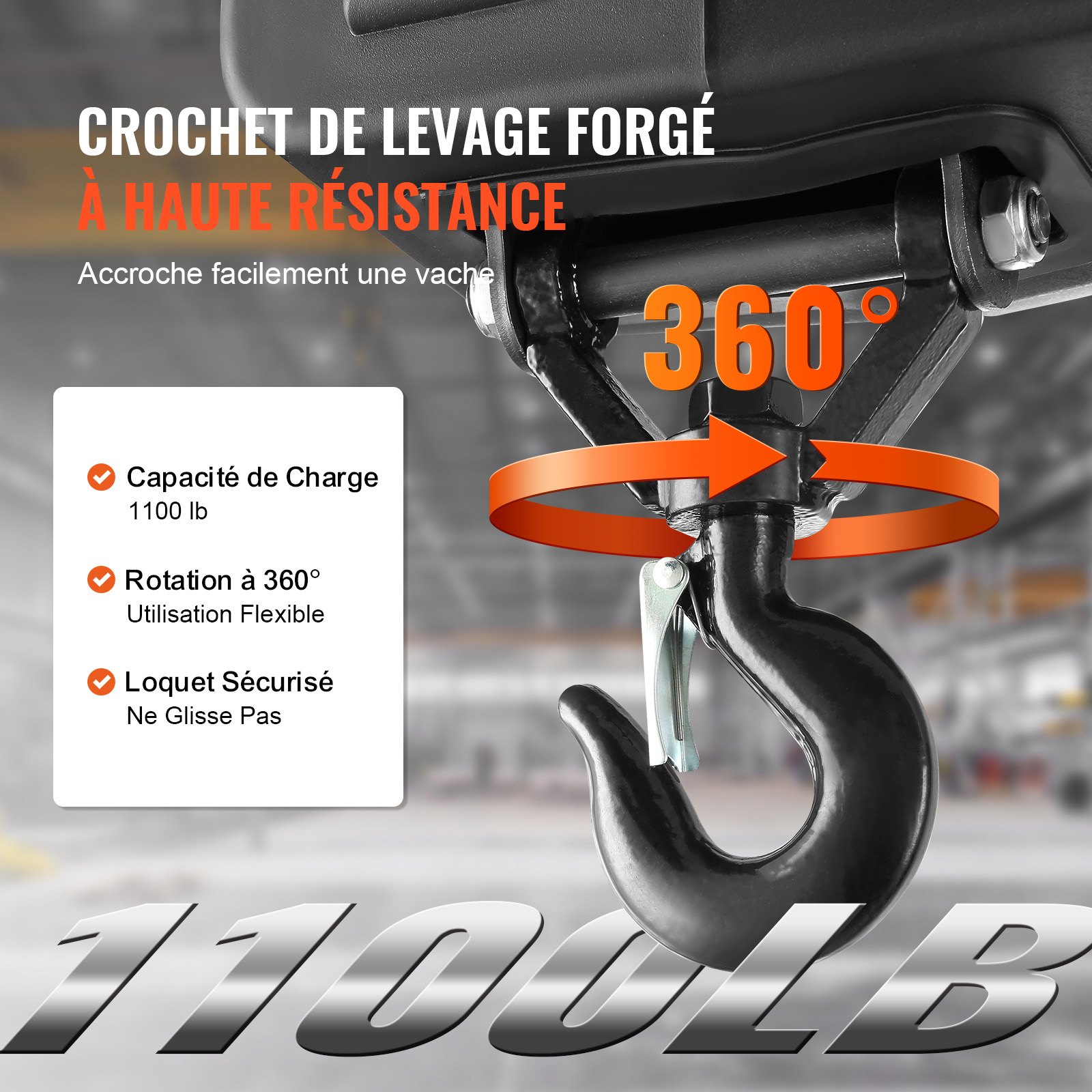 VEVOR 3-in-1 Portable Electric Hoist Winch 499 kg Wired/Wireless Remote Control