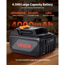 20V MAX Battery and Charger Combo 4.0 Ah Lithium-Ion Battery Pack Fast Charging