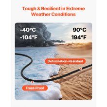 100 FT 6AWG Premium Electrical Power Cable Extension Cord Copper Wire 600V