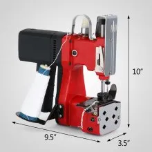VEVOR Bag Closer Closing Machine 110V Portable Sewing Electric Stitcher GK9-890 Knitted Bag Sealing Closing Packing Machine Closer for Woven Snakeskin Bag Sack (110V)