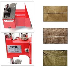Máquina de cierre de bolsas VEVOR 110V Máquina de coser eléctrica portátil GK9-890 Máquina de embalaje de cierre de sellado de bolsas de punto para bolsa de piel de serpiente tejida (110V)