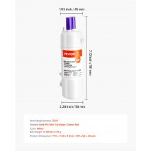 Refrigerator Water Filter Replacement EDR1RXD1 Remove 70+ Contaminants White