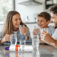 VEVOR Refrigerator Water Filter Replacement, Carbon Block Filtration for Clear Drinking Water, Certified to Reduce Chlorine, Taste & Odor, Lead, Sediments, 70+ Contaminants, White, 1 Pack