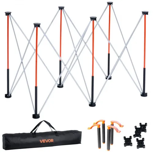 Portable Folding Workstand 4.16 x 2.18ft Collapsible Work Stand 2500lbs Capacity