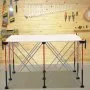 VEVOR Portable Folding Workstand, 1264 x 1264 mm Collapsible Workbench, 1589 kg Weight Capacity, No Assembly Foldable Work Stand with Storage Bag, Table Top NOT Included, for Garage Workshop Outdoor