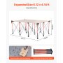 Portable Folding Workstand 6.12 x 4.14ft Collapsible Work Stand 4500lbs Capacity