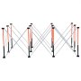VEVOR Portable Folding Workstand, 1865 x 1261 mm Collapsible Workbench, 2041 kg Weight Capacity, No Assembly Foldable Work Stand with Storage Bag, Table Top NOT Included, for Garage Workshop Outdoor