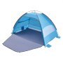 VEVOR Beach Tent Sun Shelter for 4 Person, UPF 50+ Protection, Portable Sun Shade Canopy with Carrying Bag & Sand Pockets, Lightweight and Easy Setup Beach Umbrella for Camping Fishing Outdoor Picnic