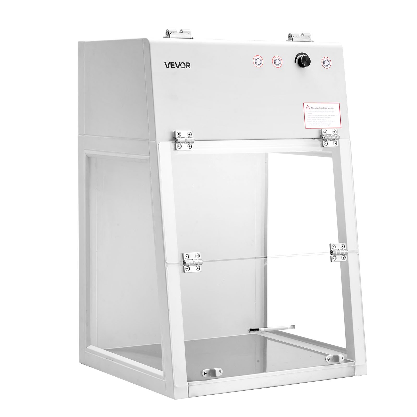 VEVOR Laminar Flow Hood, 20.08 x 20.47 x 23.62 inch Working Area Portable Clean Room, Meets ISO Class 5 Clean Room Standards, with HEPA-14 Filter and G1 Pre-Filter, for Medical and Laboratory Use