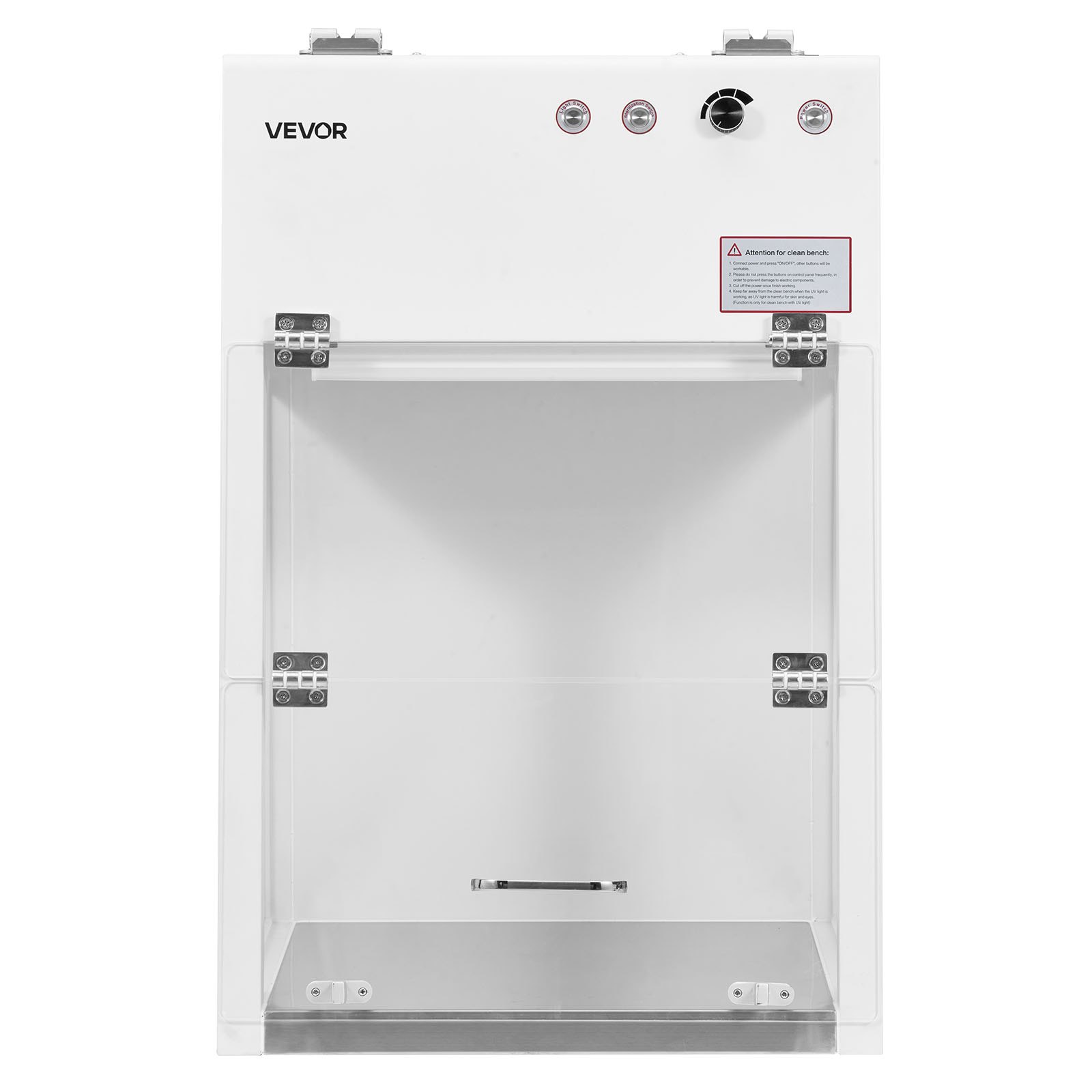 VEVOR Laminar Flow Hood, 20.08 x 20.47 x 23.62 inch Working Area Portable Clean Room, Meets ISO Class 5 Clean Room Standards, with HEPA-14 Filter and G1 Pre-Filter, for Medical and Laboratory Use