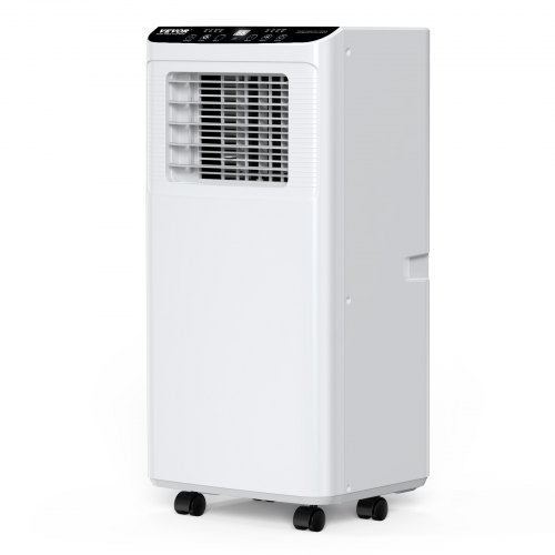 VEVOR 8,000 BTU Portable Air Conditioners with Remote Control Cool to 350 Sq.Ft, 3-in-1 Portable AC Unit with Digital Display & 24 Hours Timer & Installation Kits for Home/Office/Dorms, White