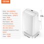 VEVOR 12,000 BTU Portable Air Conditioners, 3-in-1 Portable AC Unit with Remote Control, for 550-700 Sq.Ft, Cool/Dehumidifier/Fan Mode &Low Noise & Rich Accessories for Home/Office/Dorms, White