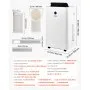VEVOR Portable Air Conditioner, 14000 BTU ASHRAE (9800 BTU SACC) 4-in-1 Standing Cooling Ac Unit, LED Touch Panel & Remote Control, 24h Timer, Cooling, Dehumidifier, Fan, Sleep Mode for Room Indoor